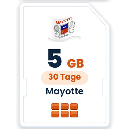 Mayotte eSIM – 5 GB, 30 Tage gültig